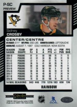 2020-21 O-Pee-Chee - O-Pee-Chee Platinum Preview Rainbow #P-SC Sidney Crosby Back