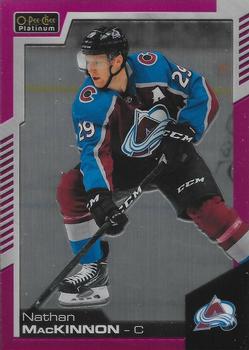 2020-21 O-Pee-Chee - O-Pee-Chee Platinum Preview Matte Pink #P-NM Nathan MacKinnon Front