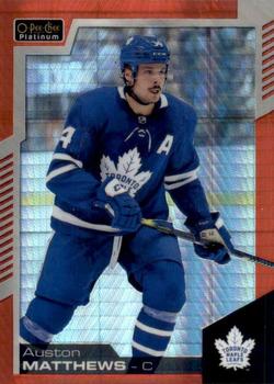 2020-21 O-Pee-Chee - O-Pee-Chee Platinum Preview Red Prism #P-AM Auston Matthews Front