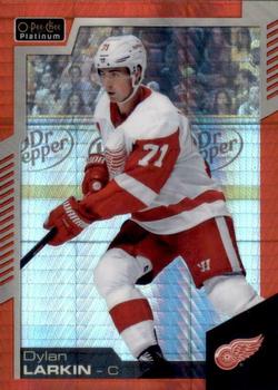 2020-21 O-Pee-Chee - O-Pee-Chee Platinum Preview Red Prism #P-DL Dylan Larkin Front