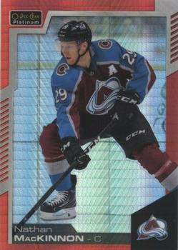 2020-21 O-Pee-Chee - O-Pee-Chee Platinum Preview Red Prism #P-NM Nathan MacKinnon Front