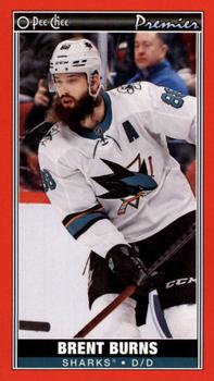 2020-21 O-Pee-Chee - O-Pee-Chee Premier Tallboys Red #P-12 Brent Burns Front
