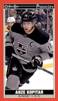 2020-21 O-Pee-Chee - O-Pee-Chee Premier Tallboys Red #P-18 Anze Kopitar Front