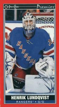 2020-21 O-Pee-Chee - O-Pee-Chee Premier Tallboys Red #P-35 Henrik Lundqvist Front