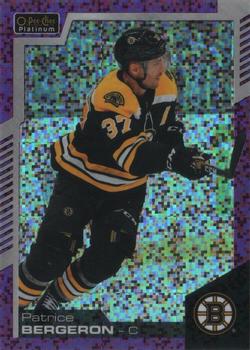 2020-21 O-Pee-Chee - O-Pee-Chee Platinum Preview Violet Pixels #P-PB Patrice Bergeron Front