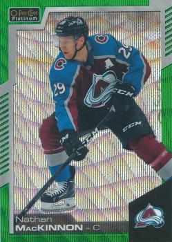 2020-21 O-Pee-Chee - O-Pee-Chee Platinum Preview Emerald Surge #P-NM Nathan MacKinnon Front