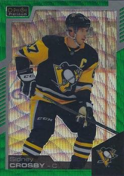 2020-21 O-Pee-Chee - O-Pee-Chee Platinum Preview Emerald Surge #P-SC Sidney Crosby Front