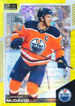 2020-21 O-Pee-Chee - O-Pee-Chee Platinum Preview Seismic Gold #P-CM Connor McDavid Front