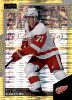 2020-21 O-Pee-Chee - O-Pee-Chee Platinum Preview Seismic Gold #P-DL Dylan Larkin Front
