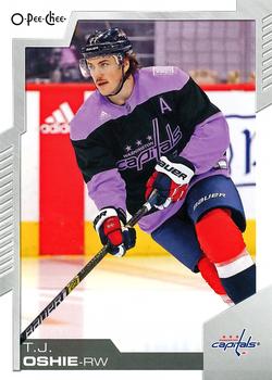 2020-21 O-Pee-Chee - Variant Warm-Up Jersey #136 T.J. Oshie Front