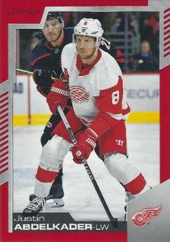 2020-21 O-Pee-Chee - Red Blank Back #347 Justin Abdelkader Front