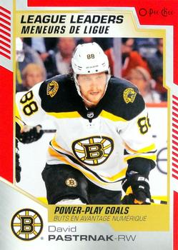 2020-21 O-Pee-Chee - Red Blank Back #585 David Pastrnak Front