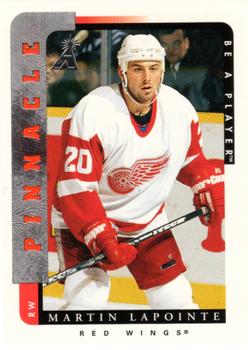 1996-97 Pinnacle Be a Player - Base Set Promos #128 Martin Lapointe Front