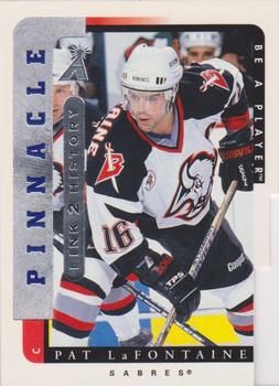 1996-97 Pinnacle Be a Player - Link 2 History Promos #LTH-8B Pat LaFontaine Front