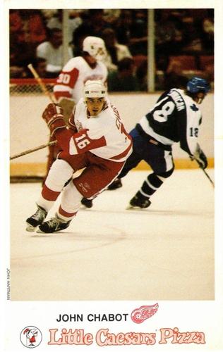 1988-89 Little Caesars Detroit Red Wings #NNO John Chabot Front