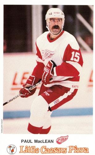 1988-89 Little Caesars Detroit Red Wings #NNO Paul Maclean Front