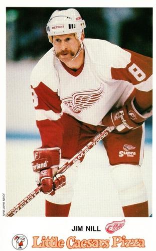 1988-89 Little Caesars Detroit Red Wings #NNO Jim Nill Front