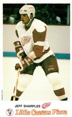 1988-89 Little Caesars Detroit Red Wings #NNO Jeff Sharples Front