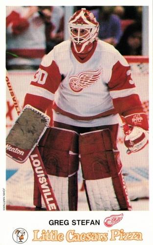 1988-89 Little Caesars Detroit Red Wings #NNO Greg Stefan Front