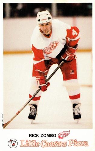 1988-89 Little Caesars Detroit Red Wings #NNO Rick Zombo Front