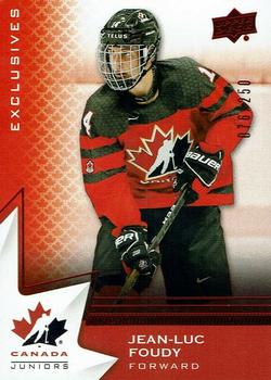 2020-21 Upper Deck Team Canada Juniors - Exclusives #5 Jean-Luc Foudy Front