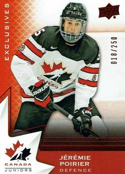2020-21 Upper Deck Team Canada Juniors - Exclusives #17 Jeremie Poirier Front