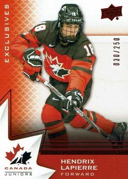 2020-21 Upper Deck Team Canada Juniors - Exclusives #81 Hendrix Lapierre Front