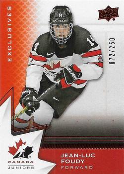 2020-21 Upper Deck Team Canada Juniors - Exclusives #83 Jean-Luc Foudy Front