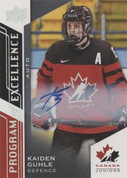 2020-21 Upper Deck Team Canada Juniors - Autographs #128 Kaiden Guhle Front