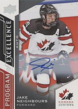 2020-21 Upper Deck Team Canada Juniors - Autographs #141 Jake Neighbours Front