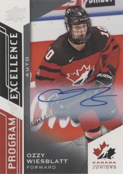 2020-21 Upper Deck Team Canada Juniors - Autographs #145 Ozzy Wiesblatt Front