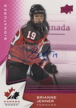 2020-21 Upper Deck Team Canada Juniors - Autographs Purple #49 Brianne Jenner Front