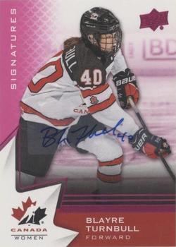 2020-21 Upper Deck Team Canada Juniors - Autographs Purple #52 Blayre Turnbull Front