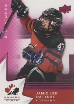2020-21 Upper Deck Team Canada Juniors - Autographs Purple #56 Jamie Lee Rattray Front