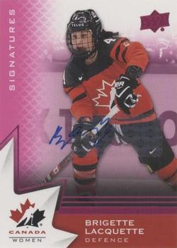 2020-21 Upper Deck Team Canada Juniors - Autographs Purple #59 Brigette Lacquette Front