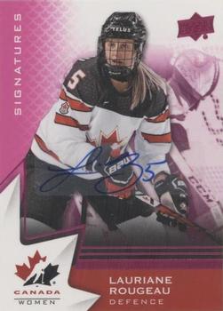 2020-21 Upper Deck Team Canada Juniors - Autographs Purple #64 Lauriane Rougeau Front