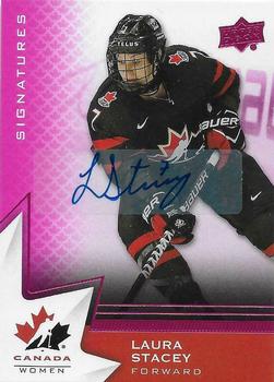 2020-21 Upper Deck Team Canada Juniors - Autographs Purple #67 Laura Stacey Front