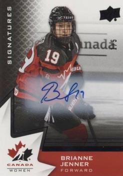 2020-21 Upper Deck Team Canada Juniors - Autographs Black #49 Brianne Jenner Front