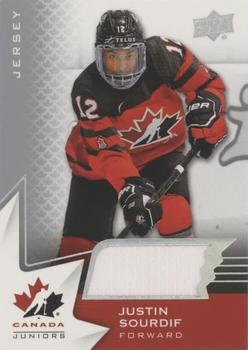 2020-21 Upper Deck Team Canada Juniors - Jerseys #4 Justin Sourdif Front
