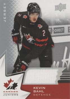 2020-21 Upper Deck Team Canada Juniors - Jerseys #24 Kevin Bahl Front