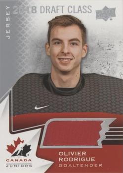 2020-21 Upper Deck Team Canada Juniors - Jerseys #92 Olivier Rodrigue Front