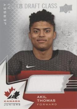 2020-21 Upper Deck Team Canada Juniors - Jerseys #94 Akil Thomas Front