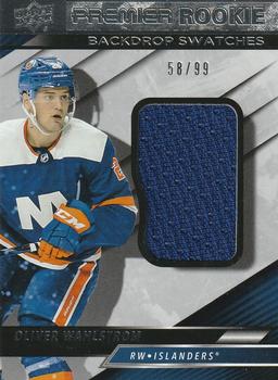 2019-20 Upper Deck Premier - Premier Rookie Backdrop Swatches #SS-OW Oliver Wahlstrom Front