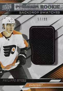 2019-20 Upper Deck Premier - Premier Rookie Backdrop Swatches #SS-PM Philippe Myers Front