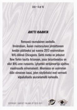 2020-21 Cardset Finland - Diamonds Of Ice #DOI6 Antti Raanta Back