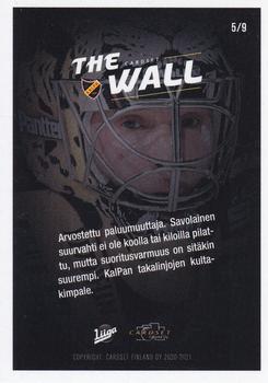 2020-21 Cardset Finland - The Wall Silver #5 Eero Kilpeläinen Back