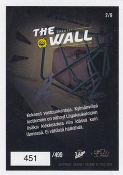 2020-21 Cardset Finland - The Wall Blue #2 Ville Kolppanen Back