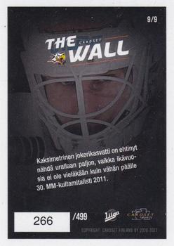 2020-21 Cardset Finland - The Wall Blue #9 Niko Hovinen Back