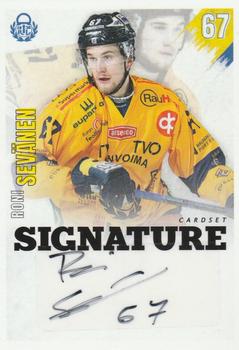 2020-21 Cardset Finland - Signature #NNO Roni Sevänen Front