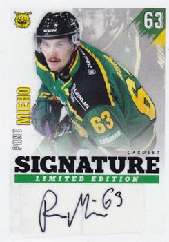 2020-21 Cardset Finland - Signature Limited Edition #NNO Panu Mieho Front